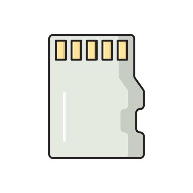 kart vektörü düz çizgi simgesi