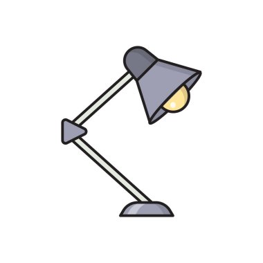 ışık vektörü düz çizgi simgesi