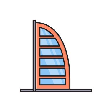 tur vektör düz çizgi simgesi