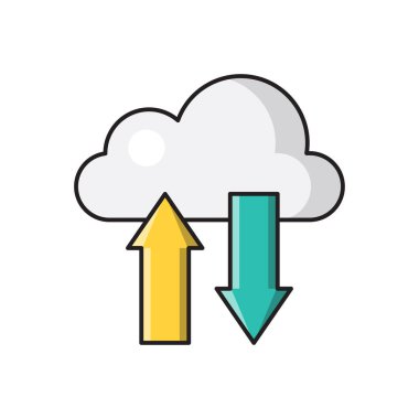 Vektör çizgisi renk simgesi senkronlanıyor