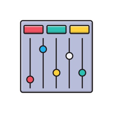 vektör çizgisi renk simgesini ayarla