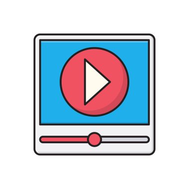 oyuncu vektör çizgisi renk simgesi