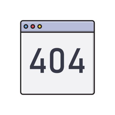 hata vektör çizgisi renk simgesi