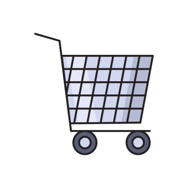 alışveriş vektörü renk simgesi