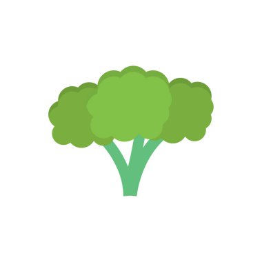 brokoli vektörü düz renk simgesi