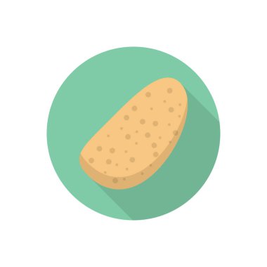 Sebze çemberi gölge düz simgesi