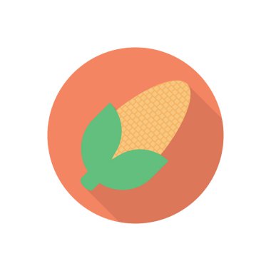 mısır çemberi gölge düz simgesi