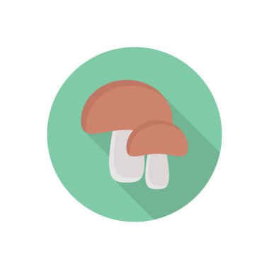 amanita dairesi gölge düz simgesi