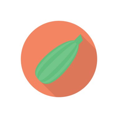 Sebze çemberi gölge düz simgesi