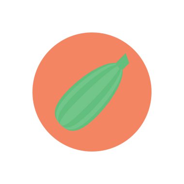 sebze vektör dairesi düz simgesi