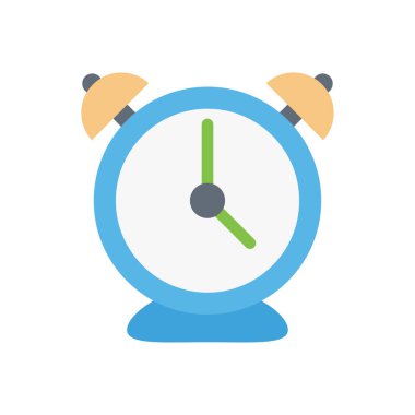 saat vektörü düz renk simgesi