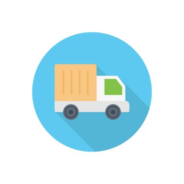 dağıtım çemberi düz simgesi