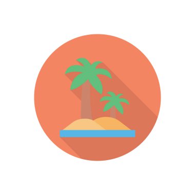 deniz dairesi gölge düz simgesi