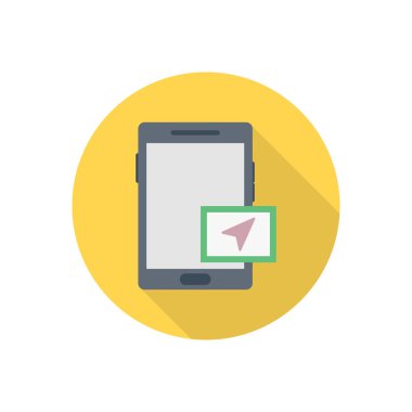 hareketli daire gölge düz simgesi