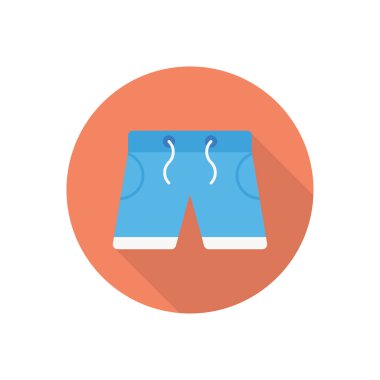 Kumaş daire gölge düz simge