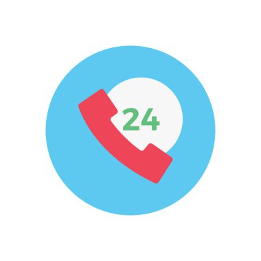 telefon vektör dairesi düz simgesi