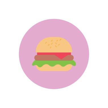 Fast food vektör dairesi simgesi