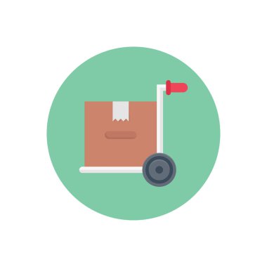 parsel vektör dairesi düz simgesi