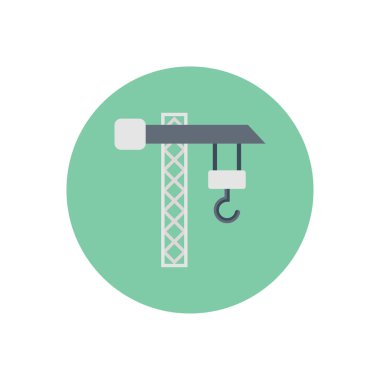 kanca vektör dairesi düz simgesi