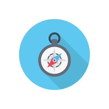 pusula dairesi düz simgesi