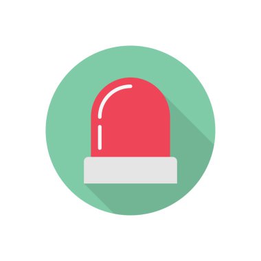 acil halka gölge düz simgesi