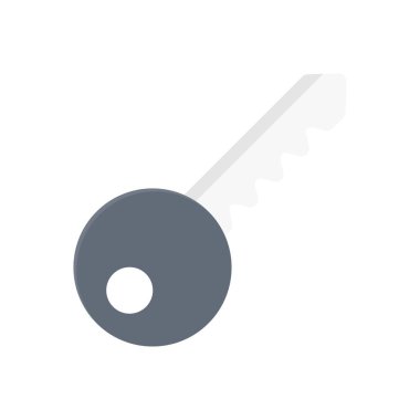 vektör düz renk simgesini kilitle