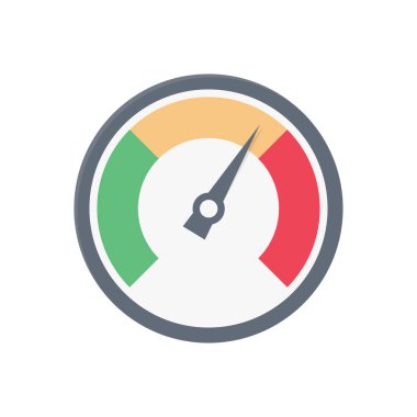 metre vektörü düz renk simgesi