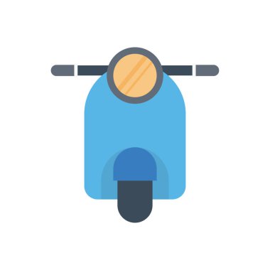 Vespa vektör düz renk simgesi