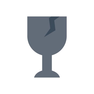 bozuk vektör düz renk simgesi