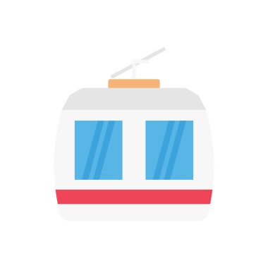 kablo yolu vektör düz renk simgesi