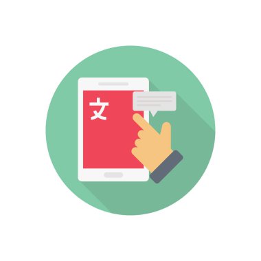 sohbet çemberi gölge düz simgesi