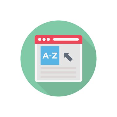 sözlük çemberi düz gölge simgesi