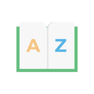 Çeviri vektörü düz renk simgesi