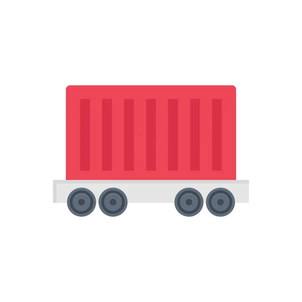 Truck Vector Flat Colour Icon — Stock Vector