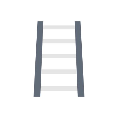 merdiven vektörü düz renk simgesi