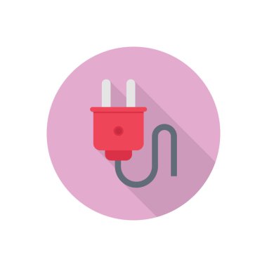 konnektör halka gölge düz simgesi