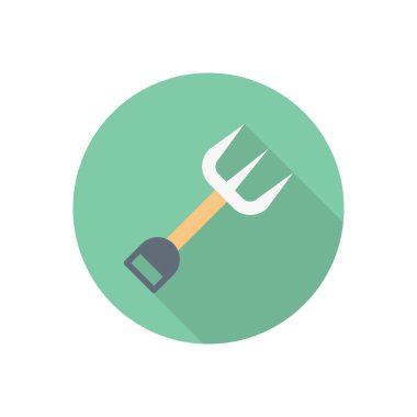 yaba dairesi gölge düz simgesi