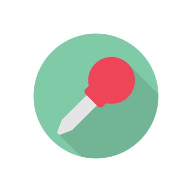 Düşüren daire gölge düz simgesi