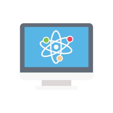 çevrimiçi vektör düz renk simgesi