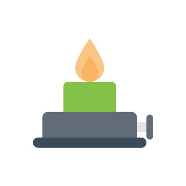 alev vektörü düz renk simgesi