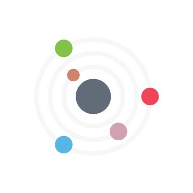 radar vektörü düz renk simgesi