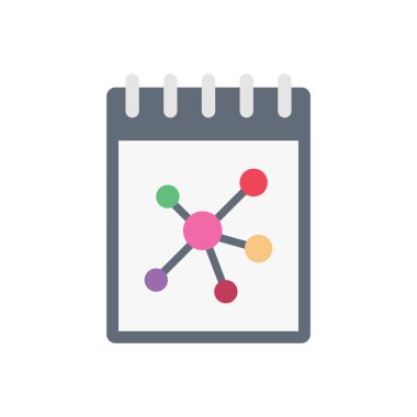 Bilim vektörü düz renk simgesi