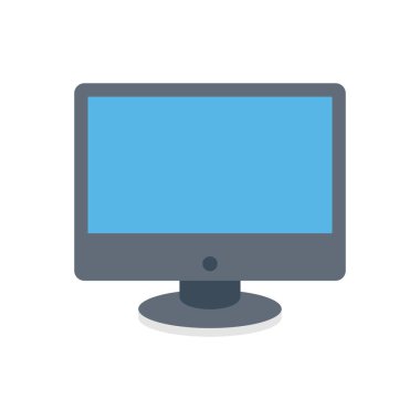 ekran vektörü düz renk simgesi