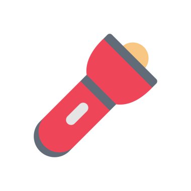 meşale vektörü düz renk simgesi