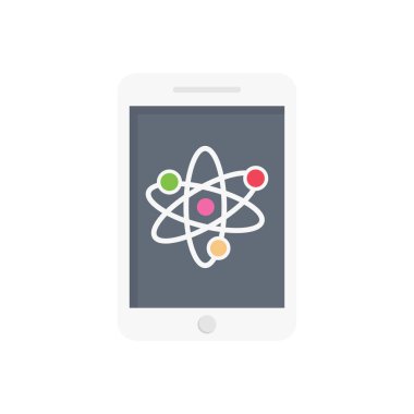 mobil vektör düz renk simgesi