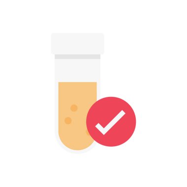 tüp vektör düz renk simgesi