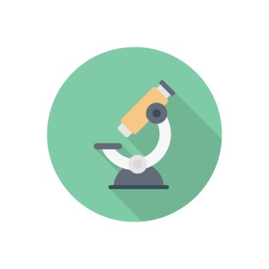 lab dairesi gölge düz simgesi