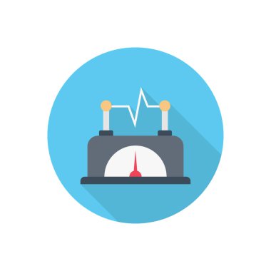 elektrik çemberi gölge düz simgesi