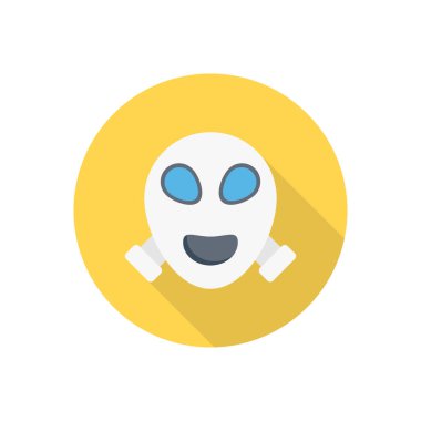 lab dairesi gölge düz simgesi