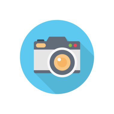 resim çemberi düz simgesi